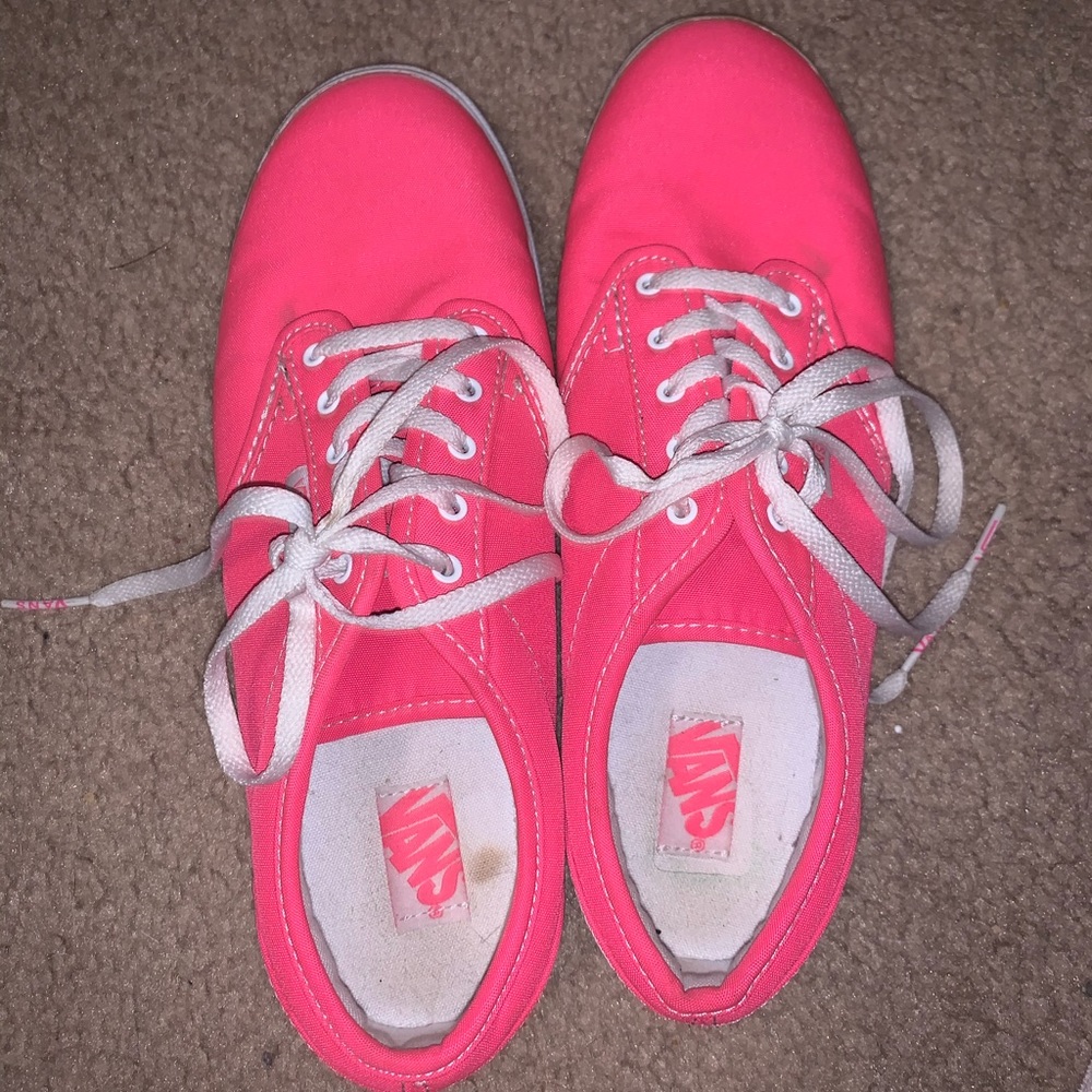 Neon pink vans